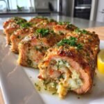 Crab & Shrimp Stuffed Salmon