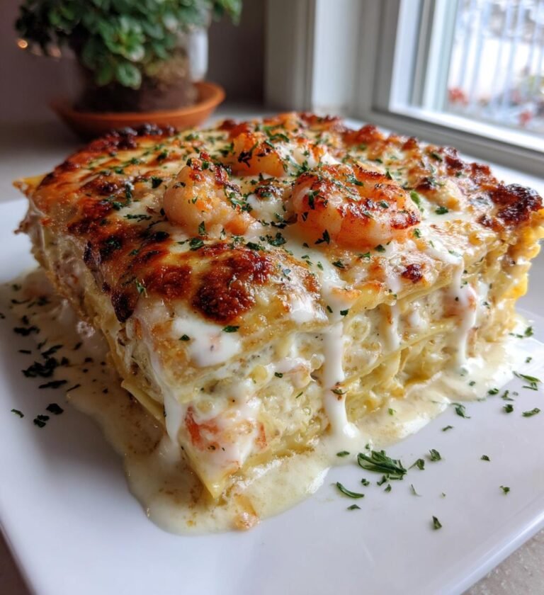 Creamy Shrimp Alfredo Lasagna