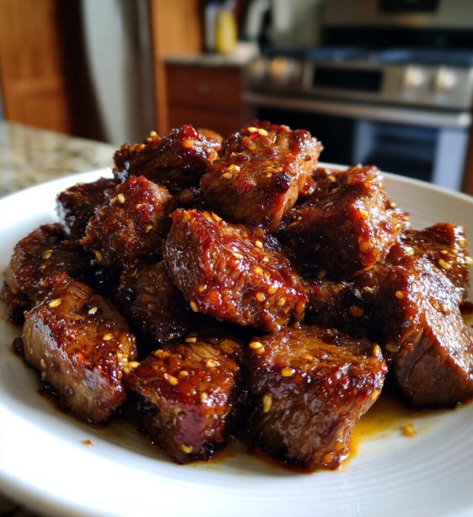 Honey Garlic Steak Bites
